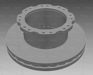 CAD-модель тормозного диска (вид&nbsp;1)