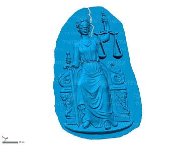 3D‑модель барельефа (вид&nbsp;1)