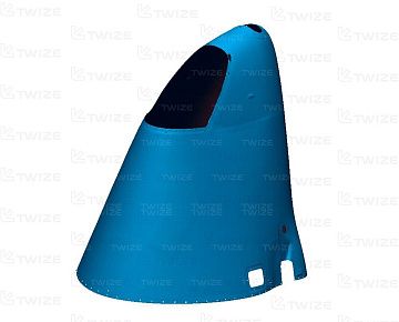 CAD-модель законцовки хвостового оперения самолета (вид&nbsp;1)