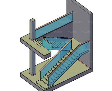 3D-модель лестницы (вид&nbsp;4)
