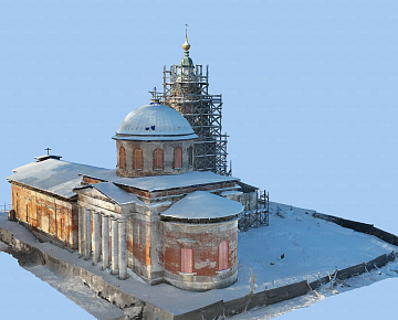 3D-модель здания церкви (вид&nbsp;1)