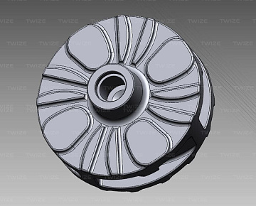 CAD-модель колеса насоса (вид&nbsp;2)