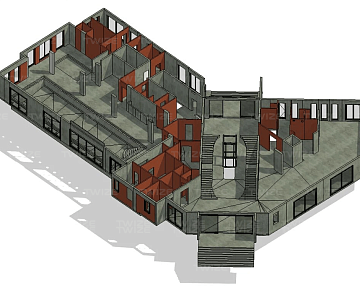 BIM‑модель здания (вид&nbsp;2)