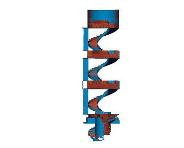 3D‑модель лестницы (вид&nbsp;1)