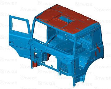 CAD-модель кабины грузовика (вид&nbsp;2)