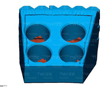 Полигональная 3D‑модель запчасти (вид&nbsp;4)
