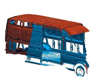 3D‑модель кузова автомобиля (вид&nbsp;1)