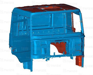 CAD-модель кабины грузовика (вид&nbsp;1)