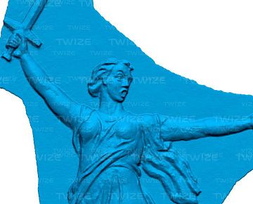 3D‑модель барельефа (вид&nbsp;4)