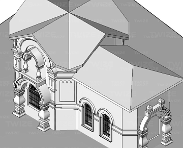 3D‑модель здания (вид&nbsp;2)